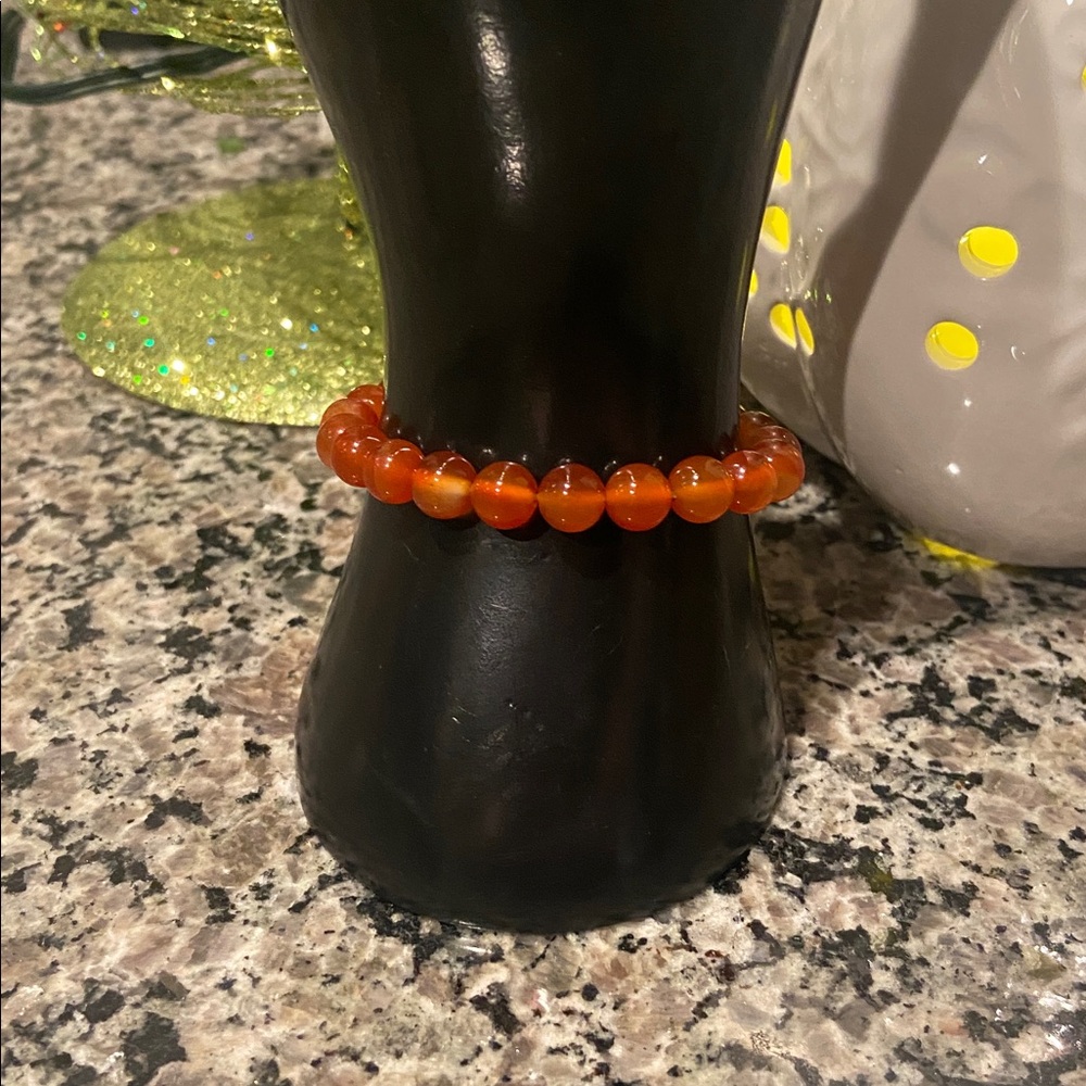 Carnellian Genuine Stone Bracelet NWOT